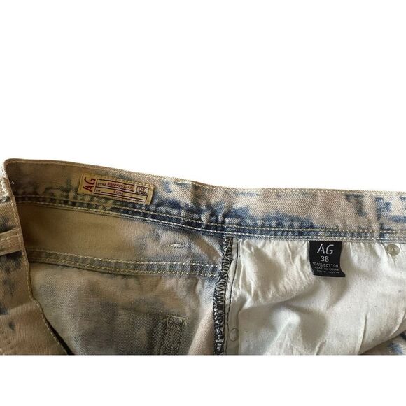 Attitude Gold Men's Shorts Brooklyn Fit Blue Slim Distressed Size 36 Great Cond. - Picture 8 of 12